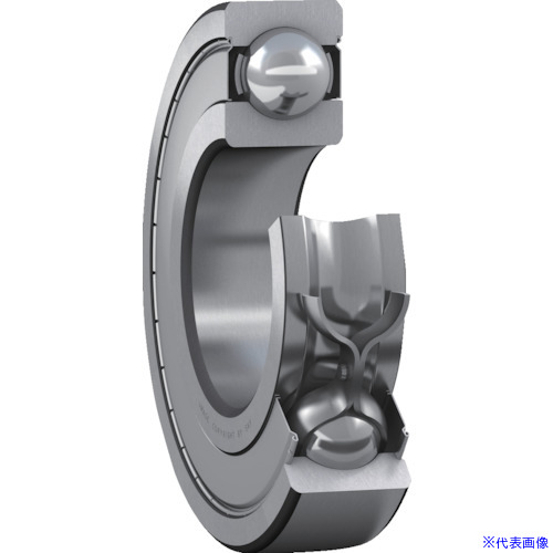 ■SKF 単列深溝玉軸受 軸受両端鋼板シールド 内径110mmX外径200mmX幅38mm 62222Z(3881605)