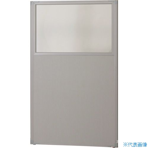 ■TRUSCO ローパーティション 上部透明 W900XH1465 グレー TLP1509UCLGY(3902265)[法人限定][直送元]
