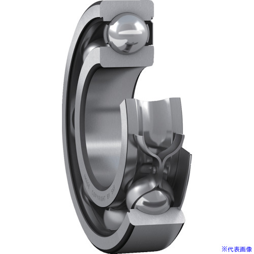 ■SKF 単列深溝玉軸受 軸受片側鋼板シールド 内径55mmX外径120mmX幅29mm 6311Z(3906722)[送料別途お見積り][法人限定][メーカー取寄]