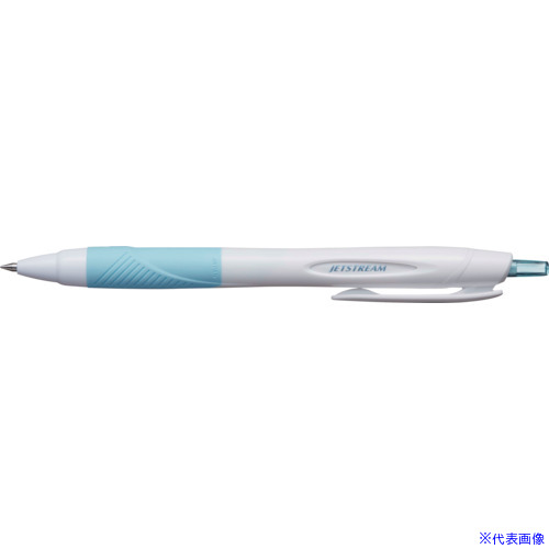 ■uni 油性ボールペン ジェットストリーム スタンダード 単色 名入専用商品 0.5mm 軸色:白スカイブルー インク色:黒 SXN15005NW.48(3913146)&times;100[送料別途お見積り][法人限定][掲外取寄]｜ファーストFACTORY 10,427円