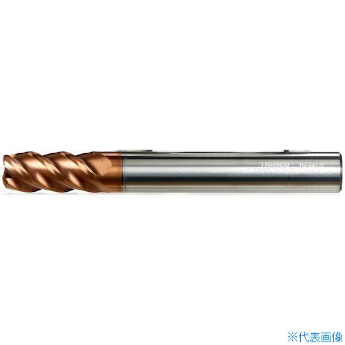 ■TRUSCO エンドミル 超硬ハイヘリカルラジアスエンドミル(4枚刃)Φ10XR1.5 TS50TCRHE4100R1.5(3920908)