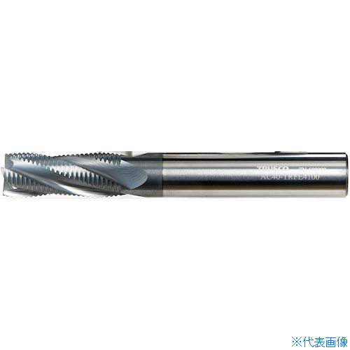 ■TRUSCO 一般鋼粗加工用ラフィングエンドミル(ねじれ角25°)8.0 AC40TRFE4080(3924091)