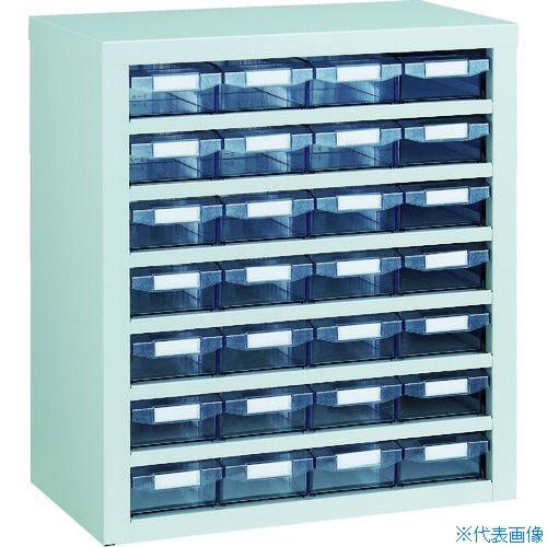 ■TRUSCO 引出しユニット553&times;605 透明引出 A&minus;1X28個 VA47BN(3937470)｜ファーストFACTORY