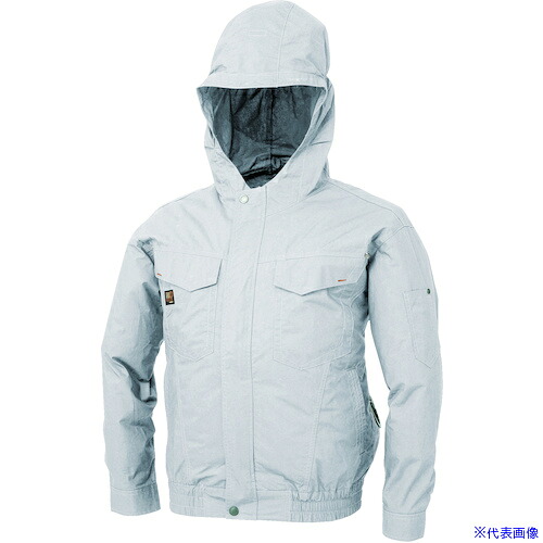 ■ジーベック 空調服フード付綿100ブルゾンKU91410-K6-L KU91410K6L(3958037)[送料別途見積り][法人・事業所限定][掲外取寄]