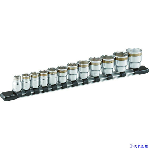 ■TONE ナットキャッチソケットセット(6角・ホルダー付) 12pcs HSC312(3964574)