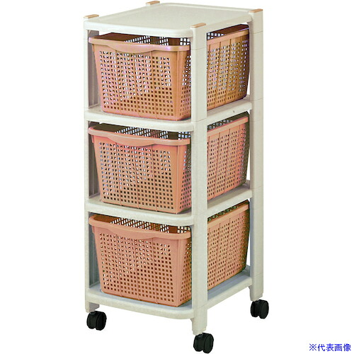 ■不動技研 ニュークローゼットラック3DHGR/BE F2441 441801(3991469)×6[送料別途お見積り][法人限定][外直送]