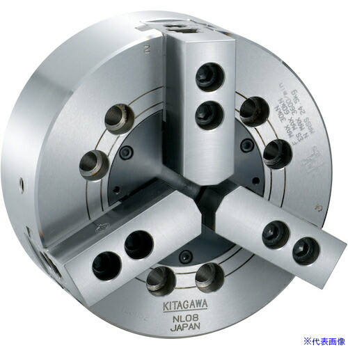 ■北川 中実ロングストロークパワーチャック チャック外径304mm NL12(4025734)[送料別途お見積り][法人限定][外直送]