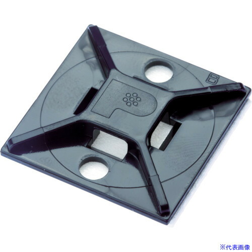 ■PANDUIT マウントベース アクリル系粘着テープ付き 耐候性黒(100個入) ABM2SATC0(4036689)