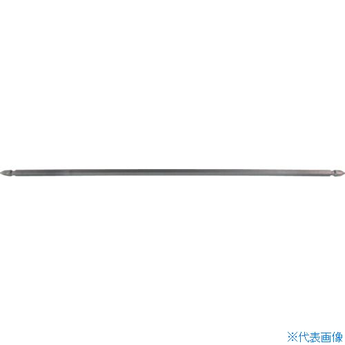■近江 両頭ドライバービット 六角6.35mm 溝9差込 刃先+2 全長300mm V17W2300(4061802)×10