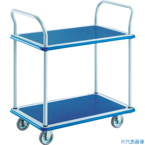■TRUSCO プレス製台車 ドンキーカート 2段式両袖740×480 102N(4145003)