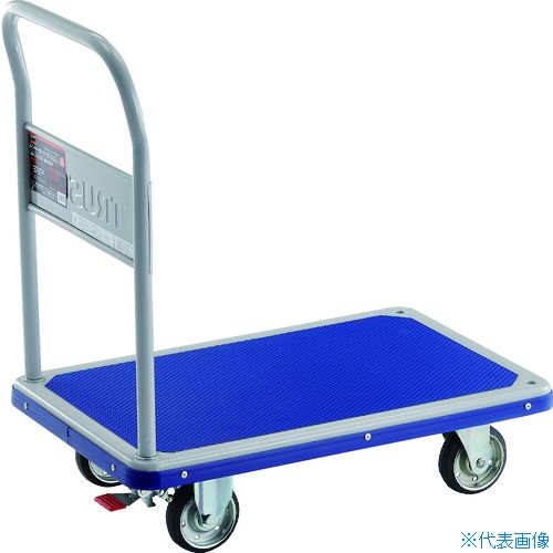 ■TRUSCO プレス製台車 ドンキーカート 固定式810×510 ストッパー付 202NS(4145224)