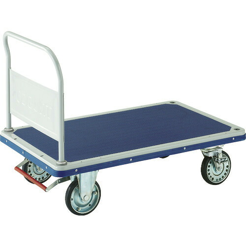 ■TRUSCO プレス製台車 ドンキーカート 固定式1225&times;775 ピン式4輪ストッパー付 502NJKB4(4145615)[送料別途お見積り][法人限定][メーカー取寄]｜ファーストFACTORY