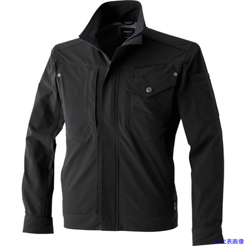 ■CHUSAN コーデュラ2WAYストレッチ長袖ブルゾン N・ブラック M 8308814M(4164252)[送料別途見積り][法人・事業所限定][掲外取寄]