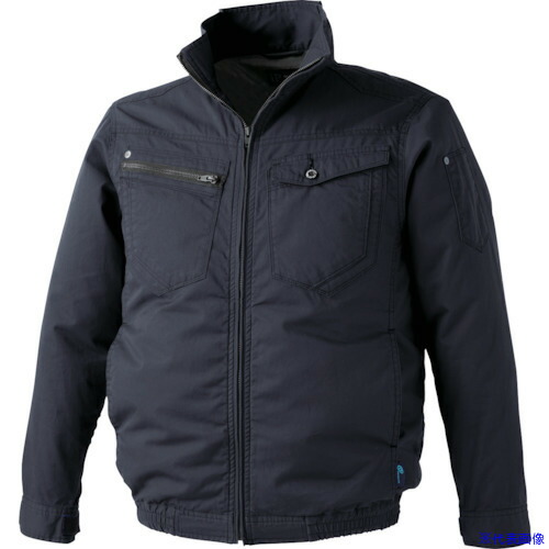 ■CHUSAN WZ ワンウォッシュコットン・ジャケット ネイビー・ブラック XL 9159819XL(4164324)[送料別途見積り][法人・事業所限定][掲外取寄]