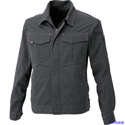 ■CHUSAN 長袖ブルゾン コン 6L 7509026L(4164328)[送料別途見積り][法人・事業所限定][掲外取寄]