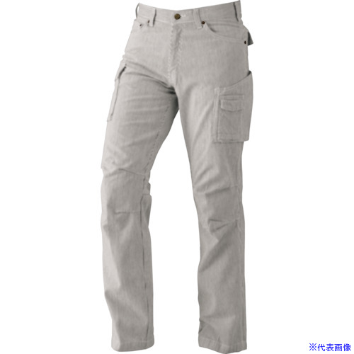 ■CHUSAN スリムカーゴパンツ アイボリー 3L 8116033L(4191583)[送料別途見積り][法人・事業所限定][掲外取寄]