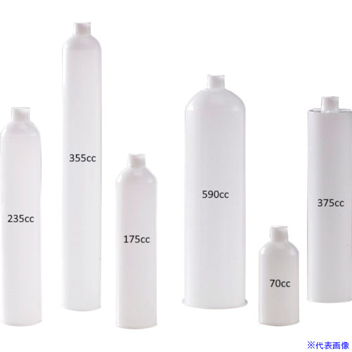 ■TECHCON カートリッジ 590cc 長さ249mm 内径65.3mm HDPE ハードタイプ 100本入 TS20C100(4232018)[法人限定][外直送元]