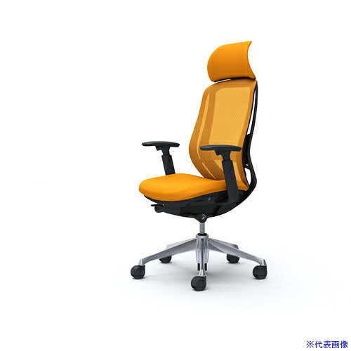 ■OKAMURA シルフィー可動肘 背メッシュEXハイ ブラックボディ ハンガー無 ランバー有 アルミ脚 C68ABSFMR8(4254920)[送料別途お見積り][法人限定][外直送]