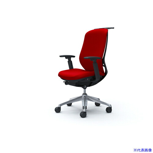 ■OKAMURA シルフィー 可動肘 背クッション ハイ ブラックボディ ハンガー有 ランバー無 アルミ脚 C688BRFSF9(4256561)[送料別途お見積り][法人限定][外直送]｜ファーストFACTORY