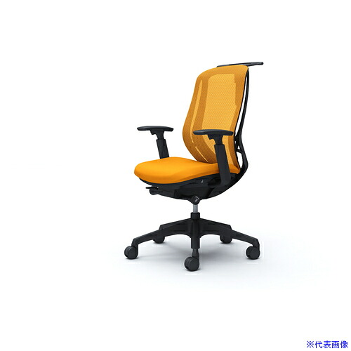 ■OKAMURA シルフィー 可動肘 背メッシュ ハイ ブラックボディ ハンガー有 ランバー無 樹脂脚 C686XRFMR8(4259663)[送料別途お見積り][法人限定][外直送]