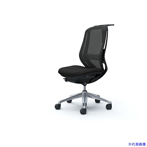■OKAMURA シルフィー 肘なし 背メッシュ ハイ ブラックボディ ハンガー有 ランバー有 アルミ脚 C636BSFMP1(4259666)[送料別途お見積り][法人限定][外直送]｜ファーストFACTORY