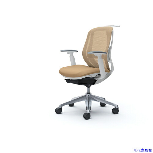 ■OKAMURA シルフィー 可動肘 背メッシュ ロー ホワイトボディ ハンガー有 ランバー有 アルミ脚 C682BZFMP7(4261260)[送料別途お見積り][法人限定][外直送]｜ファーストFACTORY