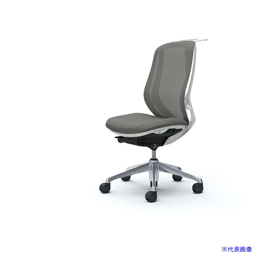 ■OKAMURA シルフィー 肘なし 背メッシュ ハイ ホワイトボディ ハンガー有 ランバー無 アルミ脚 C636BWFMR2(4262827)[送料別途お見積り][法人限定][外直送]｜ファーストFACTORY
