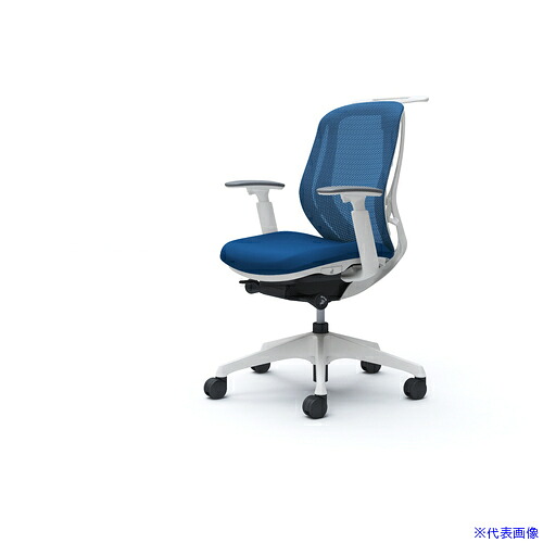 ■OKAMURA シルフィー 可動肘 背メッシュ ロー ホワイトボディ ハンガー有 ランバー無 樹脂脚 C682XWFMP3(4262918)[送料別途お見積り][法人限定][外直送]