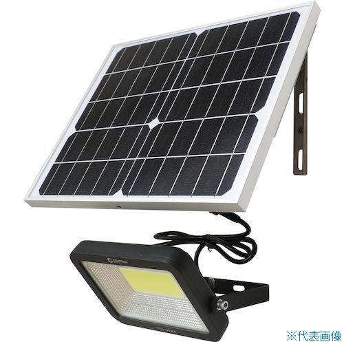 ■グリーンクロス ソーラーLED 50W 電池交換可 自立式スタンド TYH－50WK 6300031494(4265466)[送料別途お見積り][法人限定][外直送]