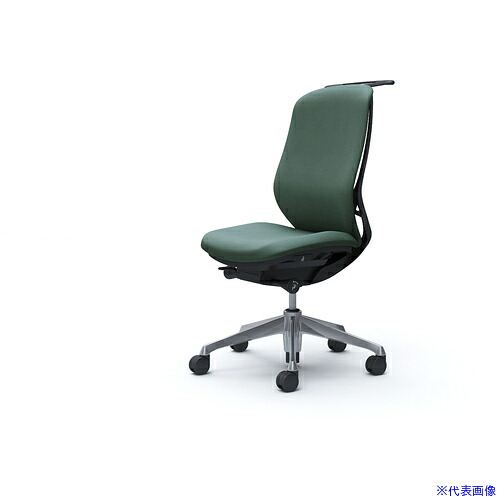 ■OKAMURA シルフィー 肘なし 背クッション ハイ ブラックボディ ハンガー有 ランバー無 アルミ脚 C638BRFXW5(4267669)[送料別途お見積り][法人限定][外直送]