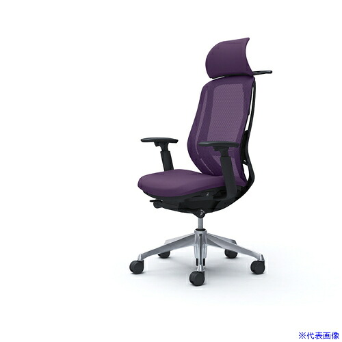 ■OKAMURA シルフィー 可動肘 背メッシュEXハイ ブラックボディ ハンガー有 ランバー有 アルミ脚 C68BBSFMP0(4269133)[送料別途お見積り][法人限定][外直送]