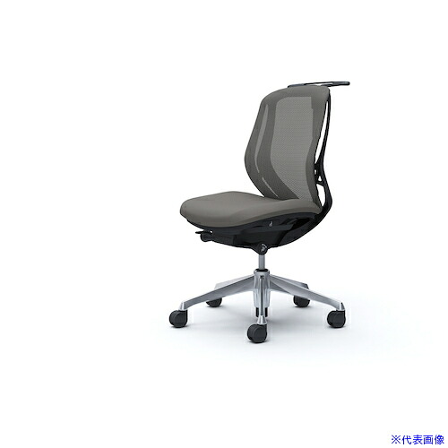 ■OKAMURA シルフィー 肘なし 背メッシュ ロー ブラックボディ ハンガー有 ランバー無 アルミ脚 C632BRFMR2(4269185)[送料別途お見積り][法人限定][外直送]