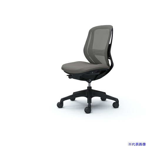 ■OKAMURA シルフィー 肘なし 背メッシュ ロー ブラックボディ ハンガー無 ランバー有 樹脂脚 C631XSFMR2(4270751)[送料別途お見積り][法人限定][外直送]