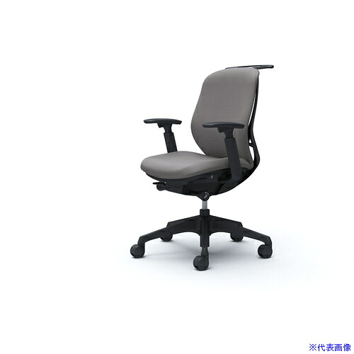 ■OKAMURA シルフィー 可動肘 背クッション ロー ブラックボディ ハンガー有 ランバー無 樹脂脚 C684XRFXW1(4272375)[送料別途お見積り][法人限定][外直送]