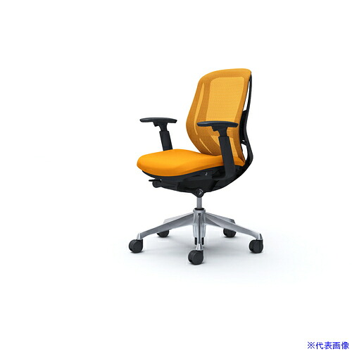 ■OKAMURA シルフィー 可動肘 背メッシュ ロー ブラックボディ ハンガー無 ランバー有 アルミ脚 C681BSFMR8(4272378)[送料別途お見積り][法人限定][外直送]｜ファーストFACTORY