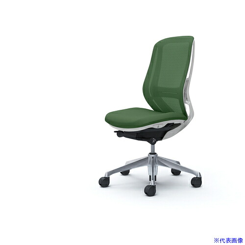 ■OKAMURA シルフィー 肘なし 背メッシュ ハイ ホワイトボディ ハンガー無 ランバー有 アルミ脚 C635BZFMR5(4273932)[送料別途お見積り][法人限定][外直送]