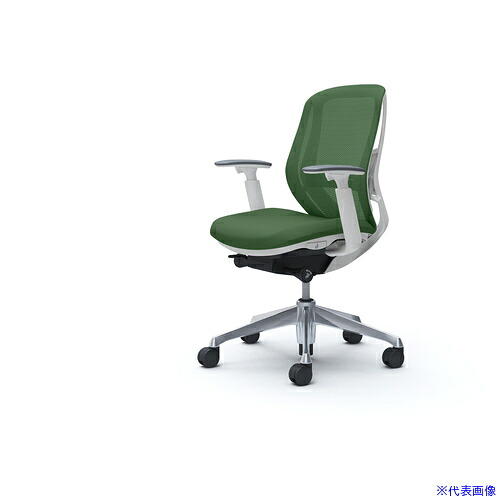■OKAMURA シルフィー 可動肘 背メッシュ ロー ホワイトボディ ハンガー無 ランバー有 アルミ脚 C681BZFMR5(4273955)[送料別途お見積り][法人限定][外直送]｜ファーストFACTORY