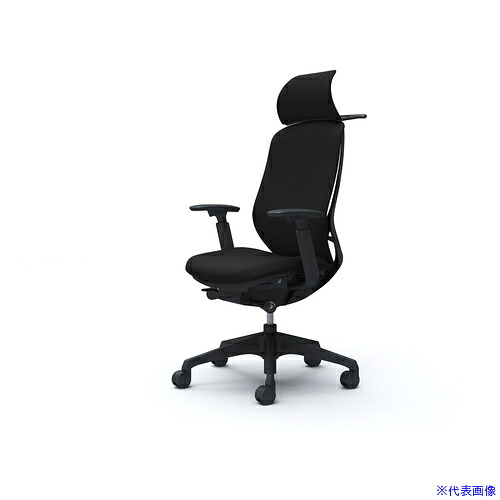 ■OKAMURA シルフィー可動肘 背クッションEXハイ ブラックボディ ハンガー有 ランバー無 樹脂脚 C68DXRFSF1(4275416)[送料別途お見積り][法人限定][外直送]｜ファーストFACTORY