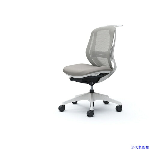 ■OKAMURA シルフィー 肘なし 背メッシュ ロー ホワイトボディ ハンガー有 ランバー有 樹脂脚 C632XZFMR3(4275542)[送料別途お見積り][法人限定][外直送]｜ファーストFACTORY
