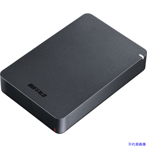 ■BUFFALO USB3.1(Gen.1)対応 耐衝撃ポータブルHDD 5TB ブラック HDPGF5.0U3GBKA(4288954)[送料別途お見積り][法人限定][掲外取寄]