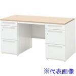 ■ウチダ SCAENA/両袖デスクSK166A4－33SK OW/LF 51101113(4312729)[送料別途お見積り][法人限定][外直送]