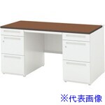 ■ウチダ SCAENA/両袖デスクSK166A4&minus;33SK OW/DF 51101115(4323627)[送料別途お見積り][法人限定][外直送]｜ファーストFACTORY