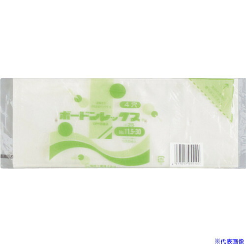■福助 ボードンレックス#25NO.11.5-30 4穴 100枚入 0454419(4326660)×80[送料別途お見積り][法人限定][掲外取寄]