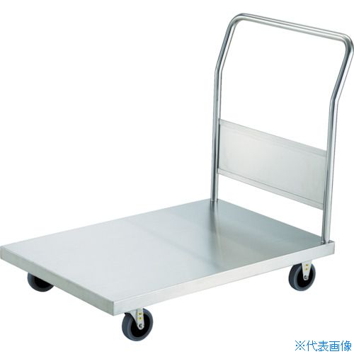 ■TRUSCO ステンレス台車 オールステン台車 900X600 Φ100帯電防止U車輪 AS2100TBU(4348361)[法人限定][直送元]｜ファーストFACTORY