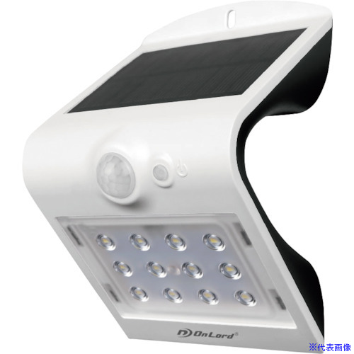 ■OnSquare ソーラー充電式センサーウォールライト OL304WPLUS(4353732)×20[送料別途お見積り][法人限定][掲外取寄]