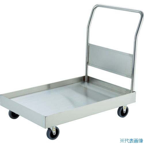 ■TRUSCO ステンレス台車 オールSUS304 皿型台車 800X450 帯電防止U車輪 SSAR3TBU(4356457)[法人限定][直送元]