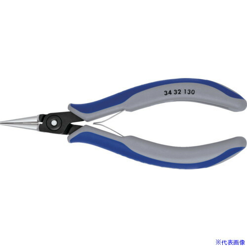 ■KNIPEX 精密用プライヤー 丸 130mm 3432130(4467744)