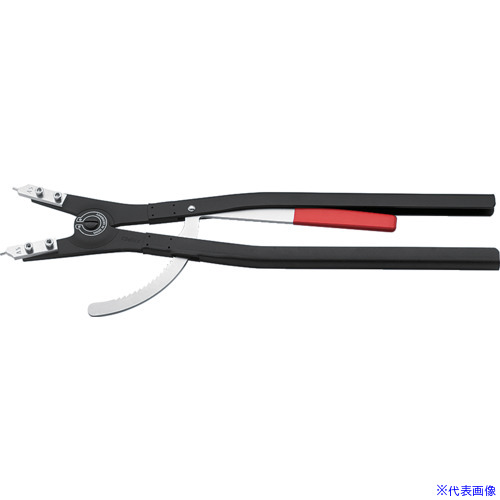 ■KNIPEX 軸用スナップリングプライヤー 直 122－300mm 4610A5(4468121)
