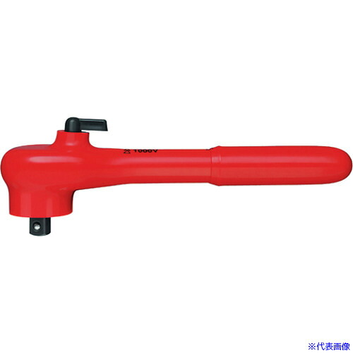 ■KNIPEX 絶縁ラチェットハンドル 3/8 9831(4469992)|ファーストFACTORY