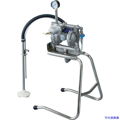 ■アネスト岩田 エアレス塗装機 中形ダイヤフラムペイントポンプ 汎用タイプ アルミニウム DPS120B(4517008)[法人限定][直送元]